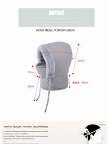 JOYLORD 1pc Men's Winter Hat, Mask & Neck Warmer 3-In-1 Set, Thermal Lined Warm Face Cover, Earflap Trapper Hat For Cycling, Skiing