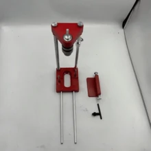 Aluminum Alloy Drill Guide Locator - Portable Woodworking Tool With Stencil Guide For Benchtop Drills, Metal Construction - Multicolor - View 5