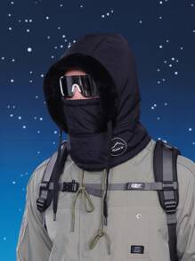 JOYLORD 1pc Men's Winter Hat, Mask & Neck Warmer 3-In-1 Set, Thermal Lined Warm Face Cover, Earflap Trapper Hat For Cycling, Skiing