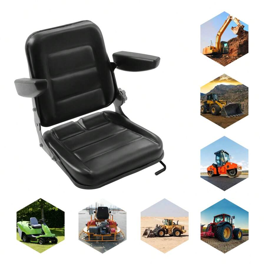 Replacement Forklift Seat, Garden Tractor Seat, Universal Lawn Mower