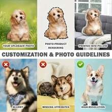 Un reposacabezas personalizable con foto - Cojín con foto familiar personalizado, reversible, ligero, de tela de poliéster tejida de suavidad media, lavable, con cremallera, adecuado para decoración del hogar, el automóvil, la cama y el sofá, regalo perfecto