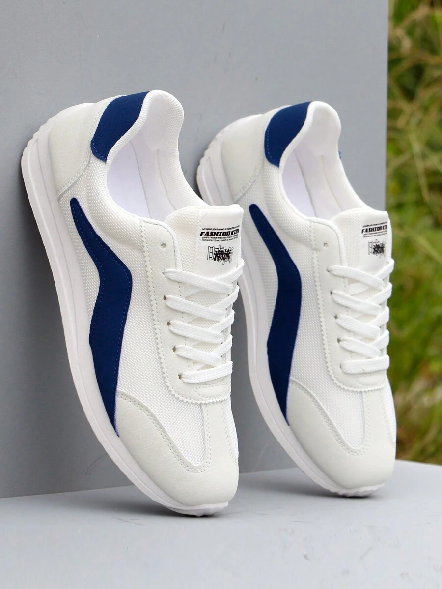 BHZPE Giày thể thao nam mùa hè mới, thoáng khí kiểu Hàn Quốc, giày lưới casual, giày chạy bộ nhẹ dành cho học sinh, giày đế bằng lưới đa năng kiểu Hàn Quốc.