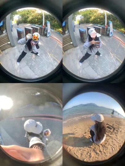 1 套 3 合 1 相机镜头夹，带广角微距鱼眼镜头和外置单反放大镜，非常适合用作微距和广角拍摄道具圣诞装饰