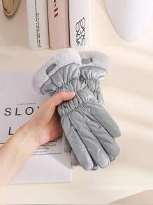 Women's Gloves, Winter Warm Thickened Waterproof Windproof Touch Screen Motorcycle Riding Gloves - Multicolor - View 6