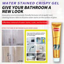 Doeyvose 适用于淋浴门、镜子和瓷砖的重型玻璃清洁剂：去除硬水渍和肥皂浮渣