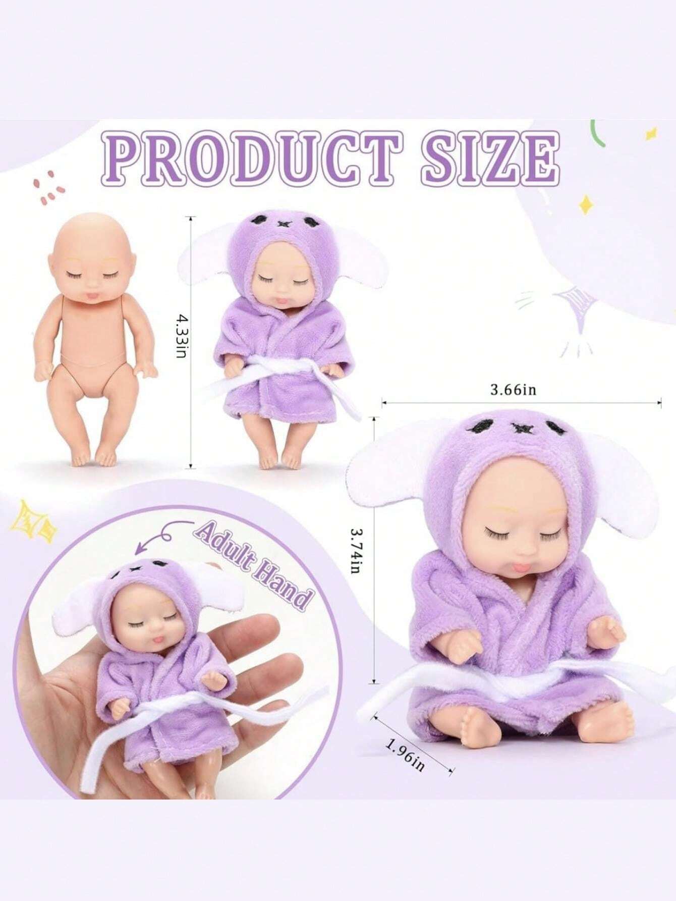 Realistic Baby Doll Playset With Changeable Clothes And Movable Limbs