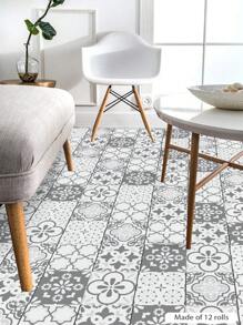 1set European Style Modern Decorative Self-Adhesive Stair Riser Stickers Residue-Free Wall Floor Stickers, 7.09*42.52 Inch,Renovation Stickers Peel Wall Panels,Wall Paper, Wallpapers,Spring Decoration Items Refresh Your Home,Rama Decoration Stickers - Multicolor - View 6