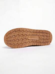 Women's Outdoor Casual Boots/Women's Fashion Boots/Women's Autumn Winter Shoes/Women's Warm Snow Boots/Women's Fashionable Solid Color Cute Daily Waterproof Platform Slip-On Warm Snow Boots - Brown - View 9