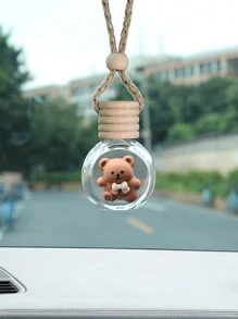 1pc Car Interior Pendant Perfume Bottle Empty Bottle Car Rearview Mirror Pendant Car Interior Decoration
