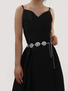 Boho Summer Waist Chain Belt For Daily Life Halloween - Gold - View 9