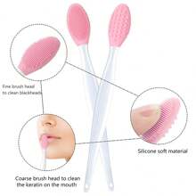 5/10/15/20 件装硅胶鼻刷去黑头去角质柔软护肤刷，硅胶材质对皮肤无害 - 彩色 - 查看 5