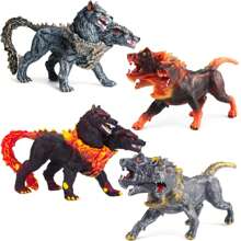 4 cái/1 cái, Ba đầu, Chó Cerberus, Bộ sưu tập trang trí nghệ thuật, Đồ chơi giáo dục cho trẻ em, Đồ trang trí bánh, Trang trí cửa hàng để bàn, Quà tặng trang trí cửa hàng Giáng sinh Lễ Tạ ơn, Quà tặng sinh nhật cửa hàng cho bé trai và bé gái, Đồ chơi cho bé trai, Quà tặng Giáng sinh - Nhiều màu - Xem 3