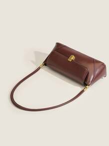 Túi đeo chéo thời trang Pháp mới dành cho nữ, túi baguette tối giản kiểu retro, túi đeo vai đa năng chất lượng cao dành cho nữ. - Cà phê nâu - Xem 5
