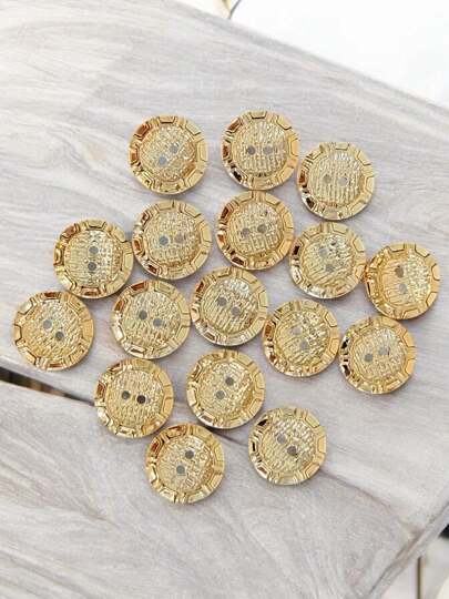 Botão para costura, dourado,pacot 144pcs ,tamanho13mm ou 20L.