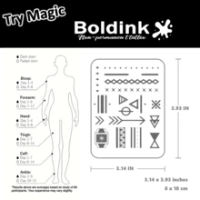 Boldink Non-Permanent Tattoo Technique With Beautiful Geometric Line, Arrow And Other Patterns. Men's Hand Tattoo Sticker, Realistic And Waterproof, Lasts 1-2 Weeks With Real Tattoo Effects. No Commitment, Easy To Apply, Very Cool. - Black - View 4