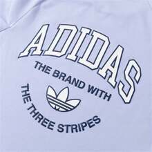 Adidas Originals Áo thun thể thao Trefoil thời trang dành cho nữ, thoải mái khi tập thể dục ngoài trời và hoạt động thường ngày, IX1916 - màu tím nhạt - Xem 4