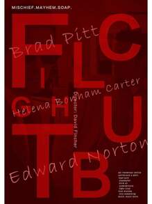  1 件复古电影海报电影搏击俱乐部帆布印刷规则海报复古家庭房间咖啡厅酒吧艺术墙壁装饰美学画无框架 ﻿ - 彩色 - 查看 30