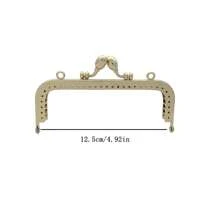1pc Wallet Frame Light Gold Color Size Options: 8.5cm/10.5cm/12.5cm/15cm/18cm/20cm Clips - Gold - View 4