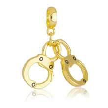 Work Semijoias 18k Gold Plated Right Handcuff Charm - Ngôi sao - Xem 2