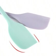 2pcs, 2in1, Silicone Spatula, Silicone Spatula Scraper, Mini Silicone Spatula, Jam Spatula, High Temperature Resistant Cream Spatula, Stirring And Baking Tool, Kitchen Utensils, Apartment Essentials, College Dorm Essentials, Back To School Supplies