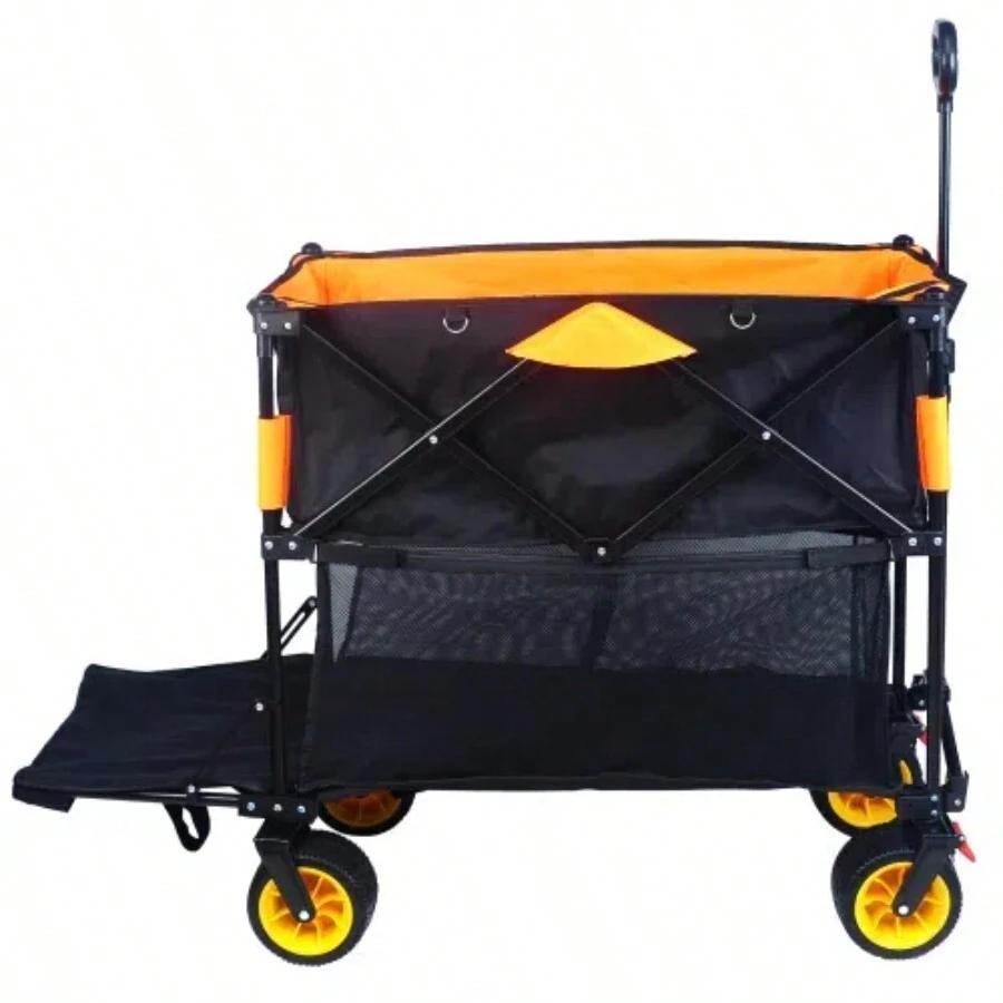Big Large Capacity Folding Cart Extra Long Extender Wagon Cart Folding