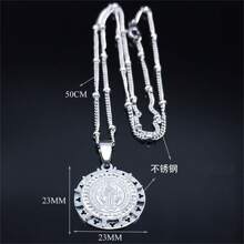 HNSP 圣本笃会 不锈钢金银吊坠项链，女士、男士珠宝 宗教配饰 - 項鍊 - 查看 4