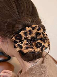 1 件 Y2K 豹纹发圈，女士性感派对发饰，马尾辫夹 - 彩色 - 查看 11