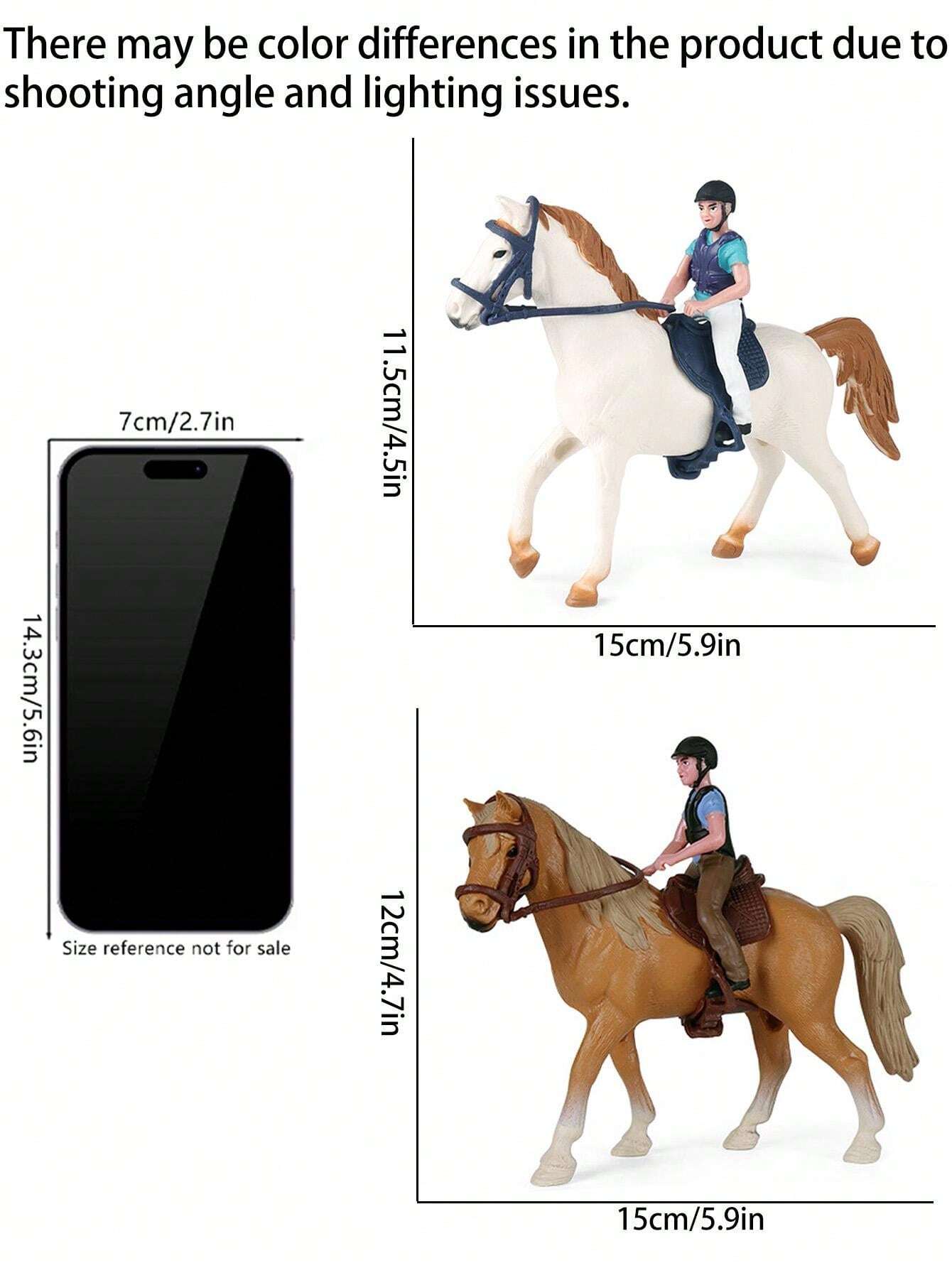 Kids Realistic Animal Toy Models Static Horse, Unarmored Horse