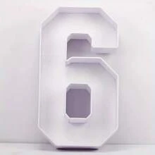 1 个大型马赛克 3D 数字气球框架，引人注目的马赛克数字框架，高度 2.3 英尺/3 英尺/4 英尺，适合 1 岁生日、1 周年纪念装饰，非常适合周年纪念/生日/庆祝活动 - 彩色 - 查看 38