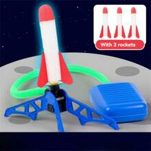 Đồ chơi phóng tên lửa xốp cho trẻ em, phóng tên lửa Sky Rocket chạy bằng bước chân, đồ chơi giải tỏa căng thẳng tương tác cho bé trai và bé gái (Màu tên lửa ngẫu nhiên) - Nhiều màu - Xem 1