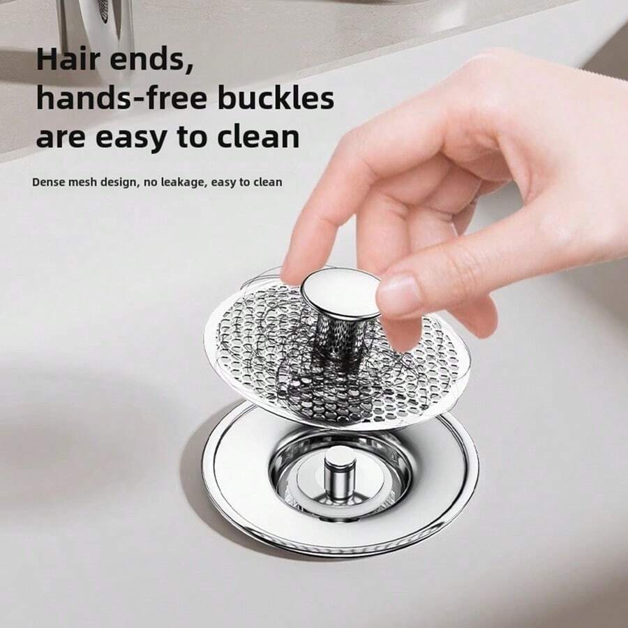 AntiClogging & AntiOdor PressType Sink Drain Stopper, Suitable For