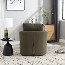 MoolSun Rotating Bucket Chair, Comfortable Circular Decorative Sofa Chair, Suitable For Living Rooms, 360 Degree Rotating Bucket Club Chair, Suitable For Leisure Armchairs In Daycare, Hotels, Bedrooms, Offices, And Lounges - (綠色泰迪) - 查看 4