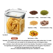 1 件厨房谷物和零食密封罐、干果储存罐、抽屉整理容器