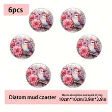 1 Bộ đế lót ly hình người tuyết hoa Giáng sinh - Miếng lót đồ uống ngày lễ bằng Diatomite, chịu nhiệt và chống trượt, dùng để trang trí nhà bếp và phụ kiện quà tặng, trang trí bàn cà phê quầy bar văn phòng tại nhà mùa đông, quà tặng cho cặp đôi - Nhiều màu - Xem 16
