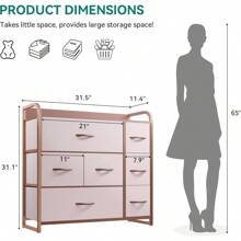 YITAHOME Dresser Drawers, Organizer Unit For Bedroom, Fabric Dresser Storage Tower, Organizer Unit For Bedroom, Living Room, Hallway, Closets - A-灰色 - 查看 11