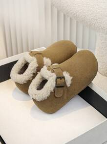 2pcs Winter New Kids Sports Shoes, Toddler Thermal Lined Double-Layer Soft Sole Sneakers, Retro Infant Baby Shoes For Boys & Girls, Suitable For Autumn/Winter Outdoor, Party, Travel & Holiday, For Christmas