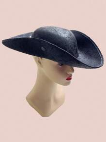 1 pieza Sombrero de pirata vintage, sombrero de pirata triangular, decoración maravillosa para diversas fiestas, apto para sombrero de copa, disfraz de película, sombrero de payaso, disfraz de baile irlandés, etc.