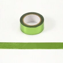 固体箔和纸质装饰胶带，金箔和银箔，自粘式 DIY 工艺胶带，适用于感恩节、节日礼物包装、墙面装饰