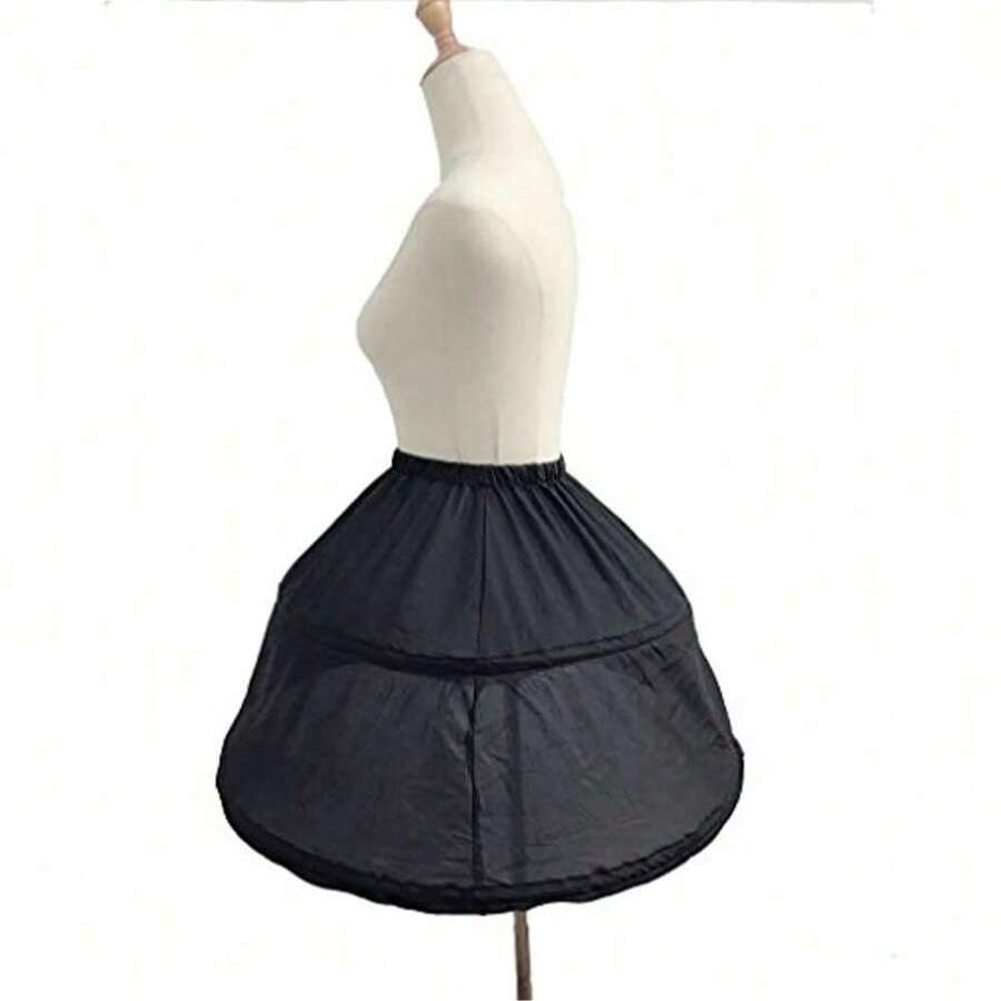 Women's 2 Hoops Pannier Petticoat Crinoline Underskirt Slip SHEIN
