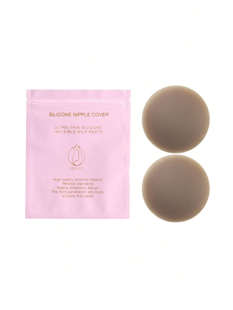 Núm vú giả hình tròn bằng silicon nguyên chất 100% cao cấp 8cm - Đồng - Xem 1