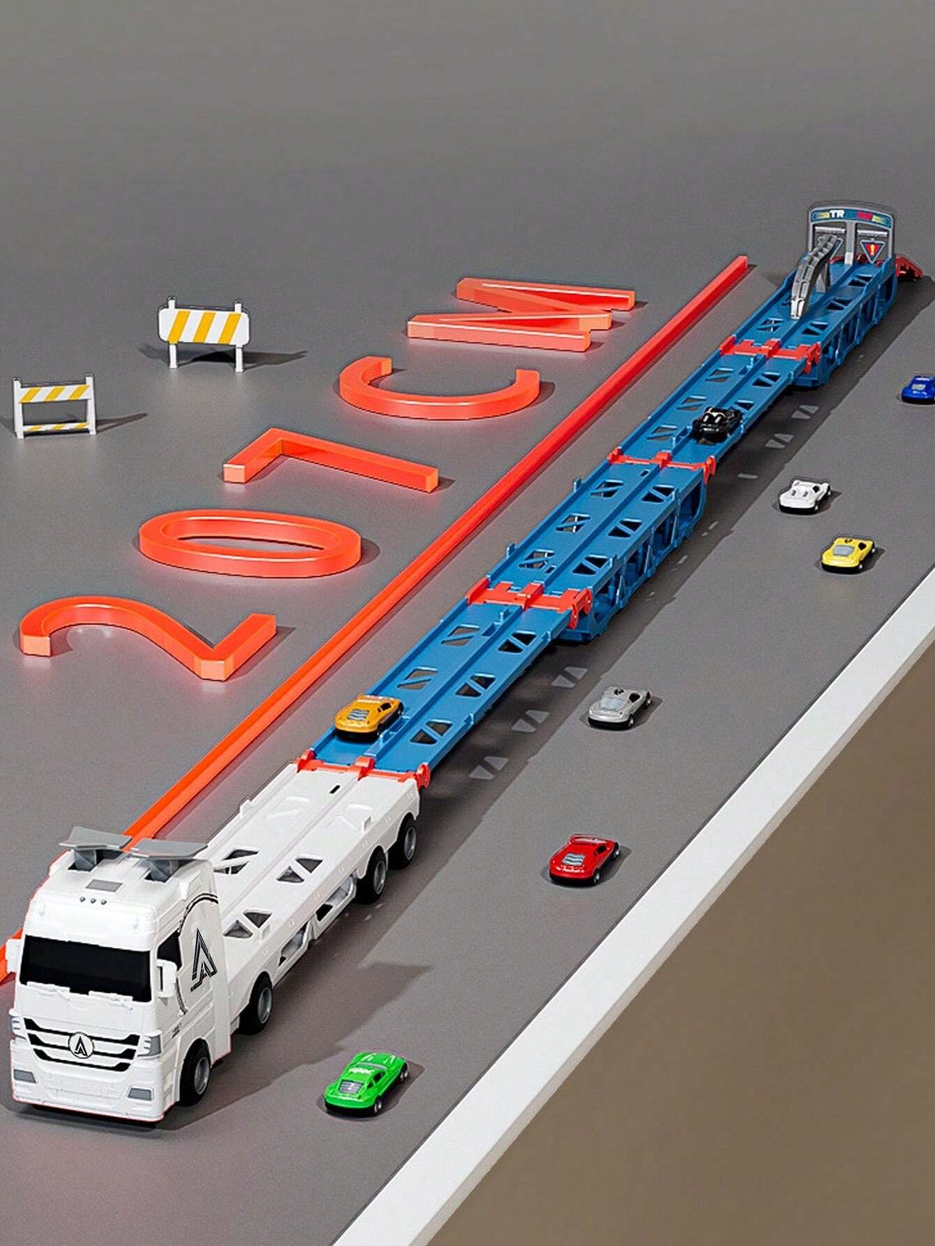 New Launch Transformable Flip Book Car Storage Container Track Double