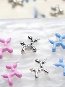 30 CÁI Dễ Thương Hợp Kim Kim Loại Móng Tay Chó Đáng Yêu Đá Rhinestones 3D Móng Tay Chó Con Đồ Trang Trí Nghệ Thuật Làm Móng Cho Phụ Nữ Cô Gái Làm Thủ Công DIY Làm Móng Tay - Nhiều màu - Xem 6