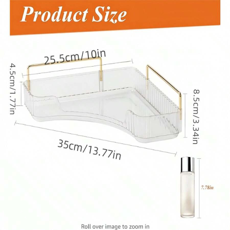 Corner Storage Bathroom Countertop Storage Skincare