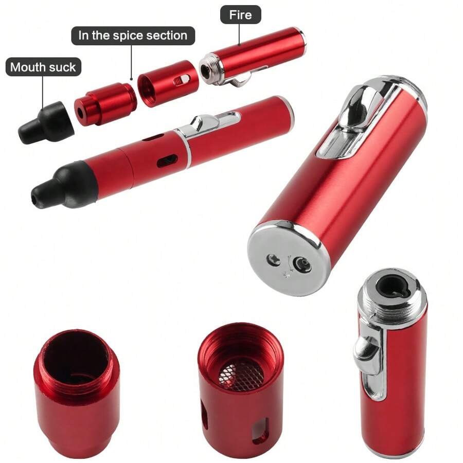 Windproof Torch Lighter Click Butane Gas Refillable Free In Assorted