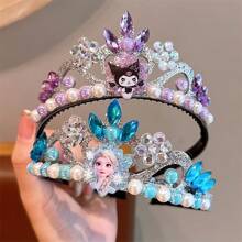 Crystal Crown, Frozen Headdress, Crown, Performance Anime Kuromimelo Crown Headdress, Suitable For Party Photo Props