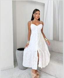 Valentina Dress - 白色 - 查看 1
