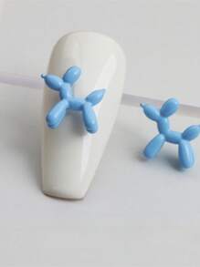 30 CÁI Dễ Thương Hợp Kim Kim Loại Móng Tay Chó Đáng Yêu Đá Rhinestones 3D Móng Tay Chó Con Đồ Trang Trí Nghệ Thuật Làm Móng Cho Phụ Nữ Cô Gái Làm Thủ Công DIY Làm Móng Tay - Nhiều màu - Xem 9