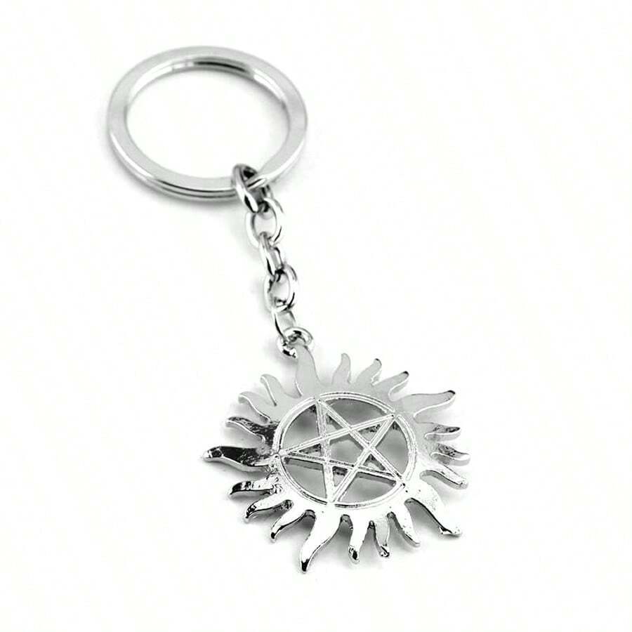 Anti-Possession Symbol Keychain Metal Keyring Cosplay Accessory