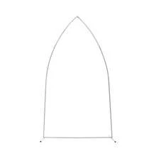 Metal Arch Backdrop Stand 7.4FT Wedding Arch Stand Gold Balloon Arched Frame For Ceremony Anniversary Birthday Party Bridal Photo Booth Graduation Decoration - White - View 3