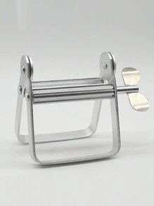 多功能金属管挤压器、牙膏分配器，适用于艺术家、发型师、画家、化妆品、颜料管、彩色染料、护手霜 - 銀色 - 查看 7